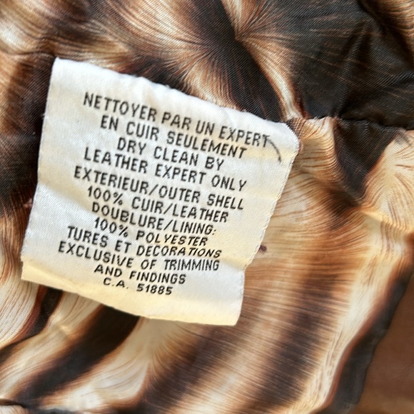 Bod Christensen leather moto jacket, tobacco colour - Picture 5 of 12